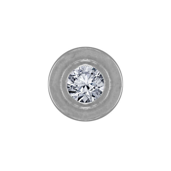 Round Bezel with Rings in Sterling Silver (2.75 mm - 3.60 mm)