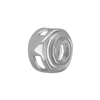 Round Bezel with Rings in Sterling Silver (2.75 mm - 3.60 mm)