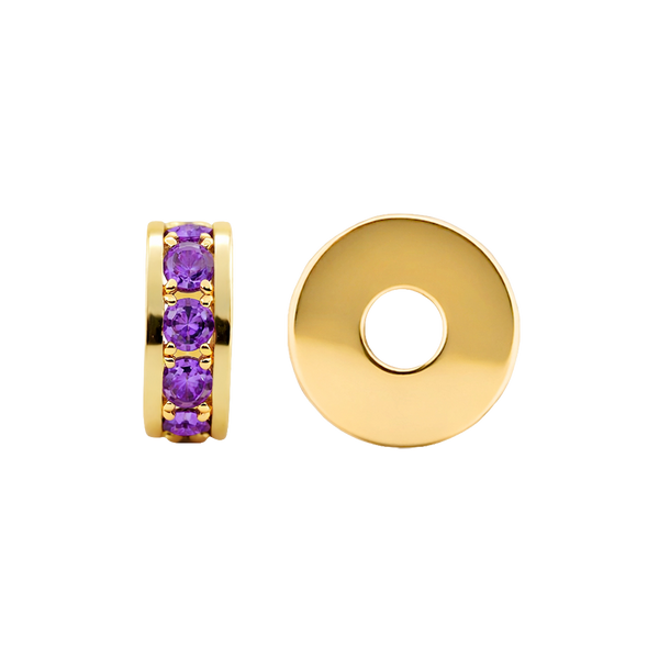 Gemstone Roundel Beads in 14K Gold (5.5 x 2.3 mm)