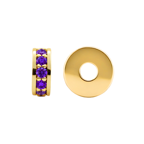 Gemstone Roundel Beads in 14K Gold (5.5 x 2.3 mm)