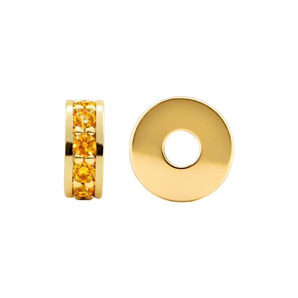 Gemstone Roundel Beads in 14K Gold (5.5 x 2.3 mm)