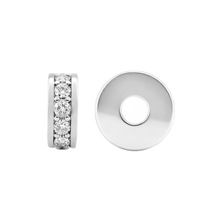 Gemstone Roundel Beads in Sterling Silver (5.5 x 2.3 mm)