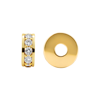 Gemstone Roundel Beads in 14K Gold (5.5 x 2.3 mm)