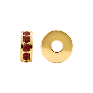 Gemstone Roundel Beads in 14K Gold (5.5 x 2.3 mm)