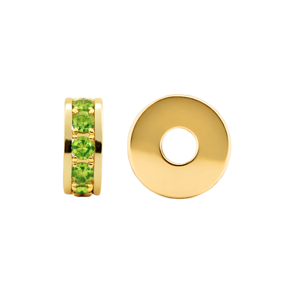 Gemstone Roundel Beads in 14K Gold (5.5 x 2.3 mm)