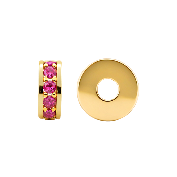 Gemstone Roundel Beads in 14K Gold (5.5 x 2.3 mm)