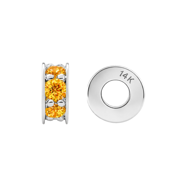 Gemstone Roundel Beads in 14K Gold (6.3 x 2.5 mm)