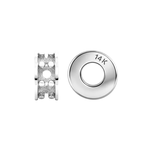 Roundel Beads in 14K Gold (6.3 x 2.5 mm)