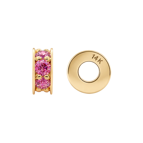 Gemstone Roundel Beads in 14K Gold (6.3 x 2.5 mm)