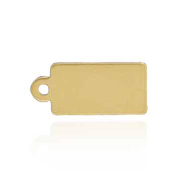 Rectangle Chain Tag (11.7 x 4.9 mm - 13.3 x 6 mm)