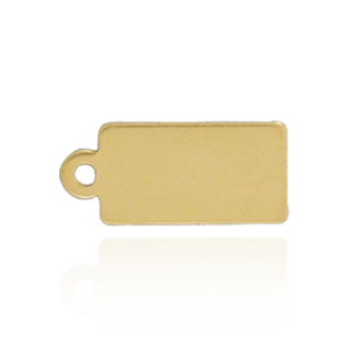 Rectangle Chain Tag (11.7 x 4.9 mm - 13.3 x 6 mm)