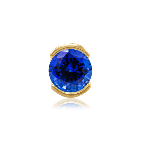 Round Half Bezel in 14K Gold (3.00 mm - 12.00 mm)