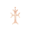 Sterling Silver Armenian Cross Pendant (33 x 18 mm)