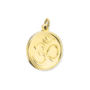 Sterling Silver Hindu Om Pendant (25 x 19 mm)
