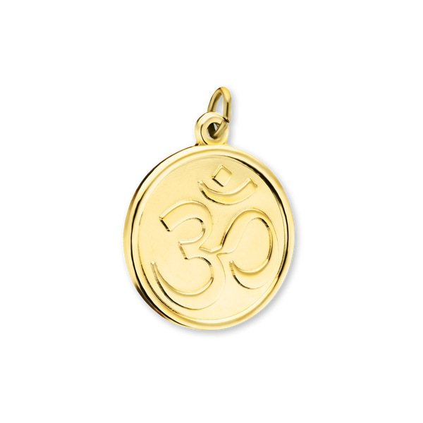 Sterling Silver Hindu Om Pendant (25 x 19 mm)