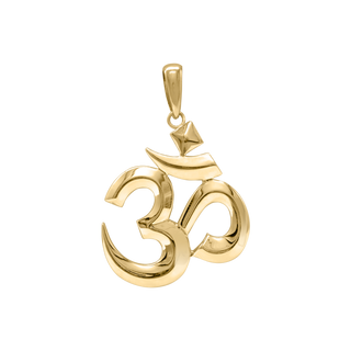 Sterling Silver Hindu Om Pendant (33 x 24 mm)