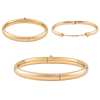 Hinged Plain Bangle Bracelet in Gold-Filled