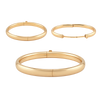 Hinged Plain Bangle Bracelet in Gold-Filled