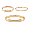 Hinged Plain Bangle Bracelet in Gold-Filled