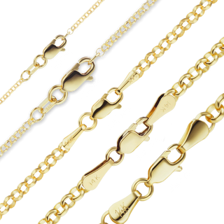 Finished Rolo Bracelet in 14K Yellow Gold (1.15 mm - 4.20 mm)