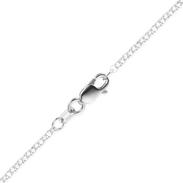 Finished Rolo Bracelet in 14K White Gold (1.15 mm - 2.50 mm)