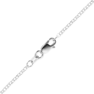 Finished Rolo Anklet in 14K White Gold (1.15 mm - 2.50 mm)
