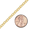 Bulk / Spooled Round Rolo Chain in 14K & 18K Yellow Gold (1.15 mm - 4.20 mm)