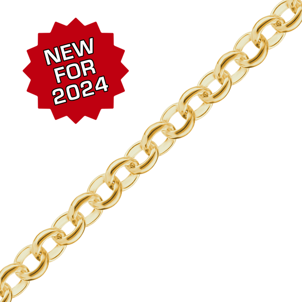 Bulk / Spooled Rolo Chain in 14K Gold-Filled (2.00 mm - 5.20 mm)