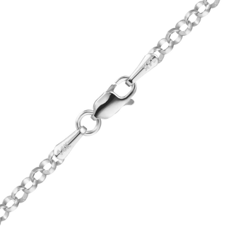 Finished Rolo Anklet in 14K White Gold (1.15 mm - 2.50 mm)