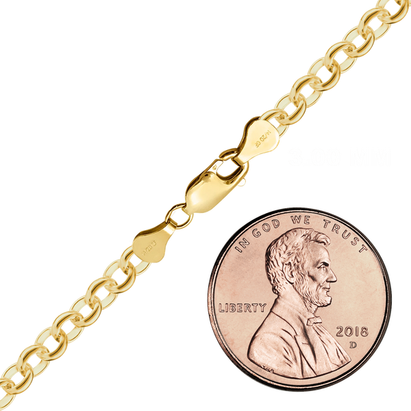 Finished Rolo Bracelet in 14K Gold-Filled (2.00 mm - 5.20 mm)