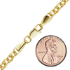 Finished Rolo Necklace in 18K Yellow Gold (1.70 mm - 4.20 mm)