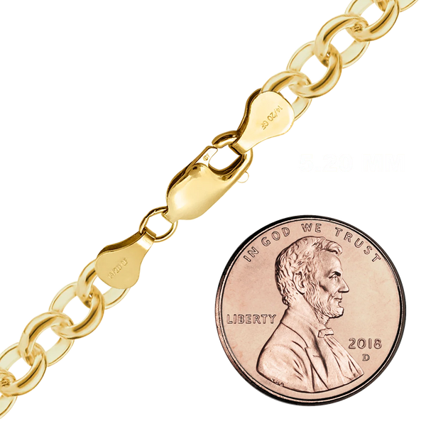 Finished Rolo Bracelet in 14K Gold-Filled (2.00 mm - 5.20 mm)