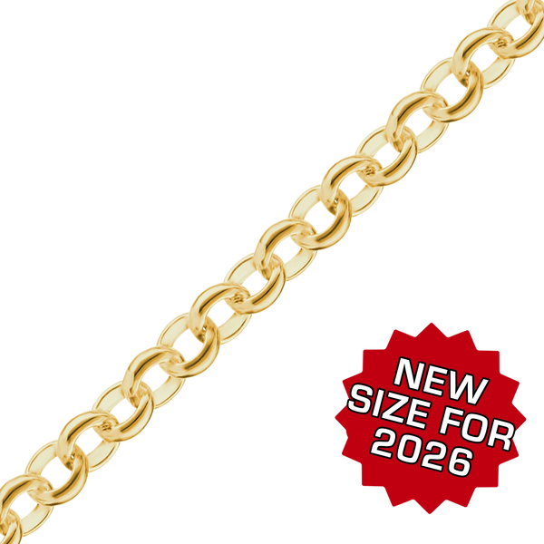 Bulk / Spooled Rolo Chain in 14K Gold-Filled (2.00 mm - 5.20 mm)