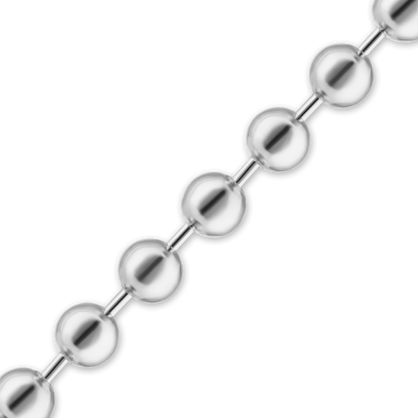 Bulk / Spooled Round Bead Chain in Sterling Silver (0.80 mm - 5.00 mm)