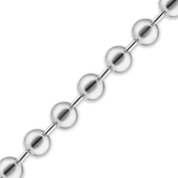 Bulk / Spooled Round Bead Chain in Sterling Silver (1.00 mm - 5.00 mm)