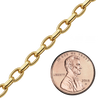 Bulk / Spooled Oval Rolo (Belcher) Chain in 14K Gold-Filled (3.70 mm - 4.80 mm)