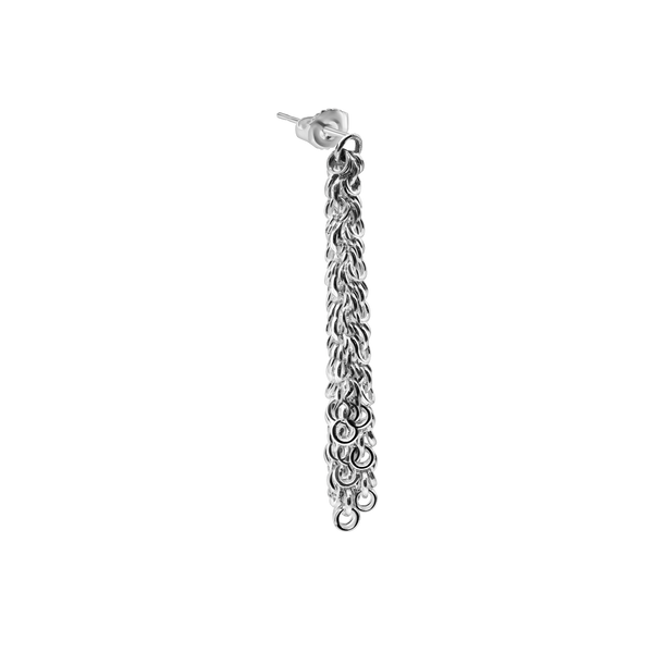 Handmade Ring Ring Chain Earring (5.00 mm)