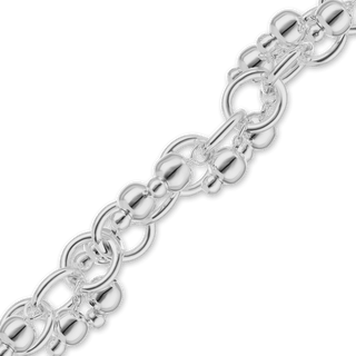 Bulk / Spooled Handmade Fancy Ring Ring Chain in Sterling Silver (6.70 mm)