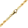 Finished Handmade Solid Rope Bracelet in 14K Gold-Filled (3.00 - 4.00 mm)