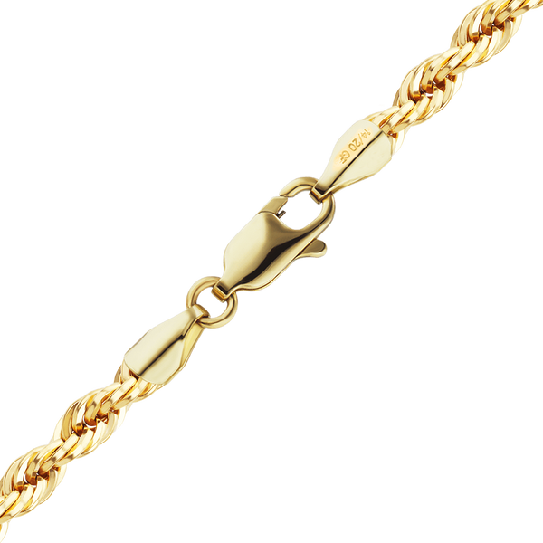 Finished Handmade Solid Rope Bracelet in 14K Gold-Filled (2.30 - 4.00 mm)