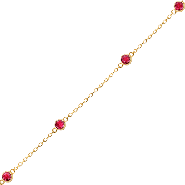 Bulk / Spooled Diamond by the Yard Cable Chain in 14K Yellow Gold (Diamond Bezel: Every 1.5")