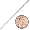 Bulk / Spooled Round Bead Chain in Sterling Silver (0.80 mm - 5.00 mm)