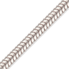 Bulk / Spooled Round Snake Chain in Platinum (1.20 mm - 1.60 mm)