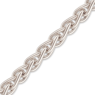 Bulk / Spooled Round Wheat Chain in Platinum (1.00 mm - 1.90 mm)