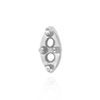 Marquise Shape Illusion Settings for Two Round Stones (2 x 1.50 mm - 2 x 3.25 mm)