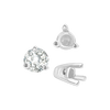 Three Prong Tapered Set in 14K Gold (2.75 mm - 5.75 mm)