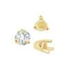 Three Prong Tapered Set in 14K Gold (2.75 mm - 5.75 mm)
