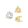Three Prong Tapered Set in 14K Gold (2.75 mm - 5.75 mm)
