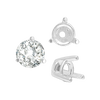 Three Prong Tapered Set in Sterling Silver (2.75 mm - 5.75 mm)