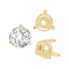 Three Prong Tapered Set in 14K Gold (2.75 mm - 5.75 mm)
